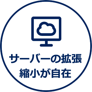 サーバーの拡張縮小が自在